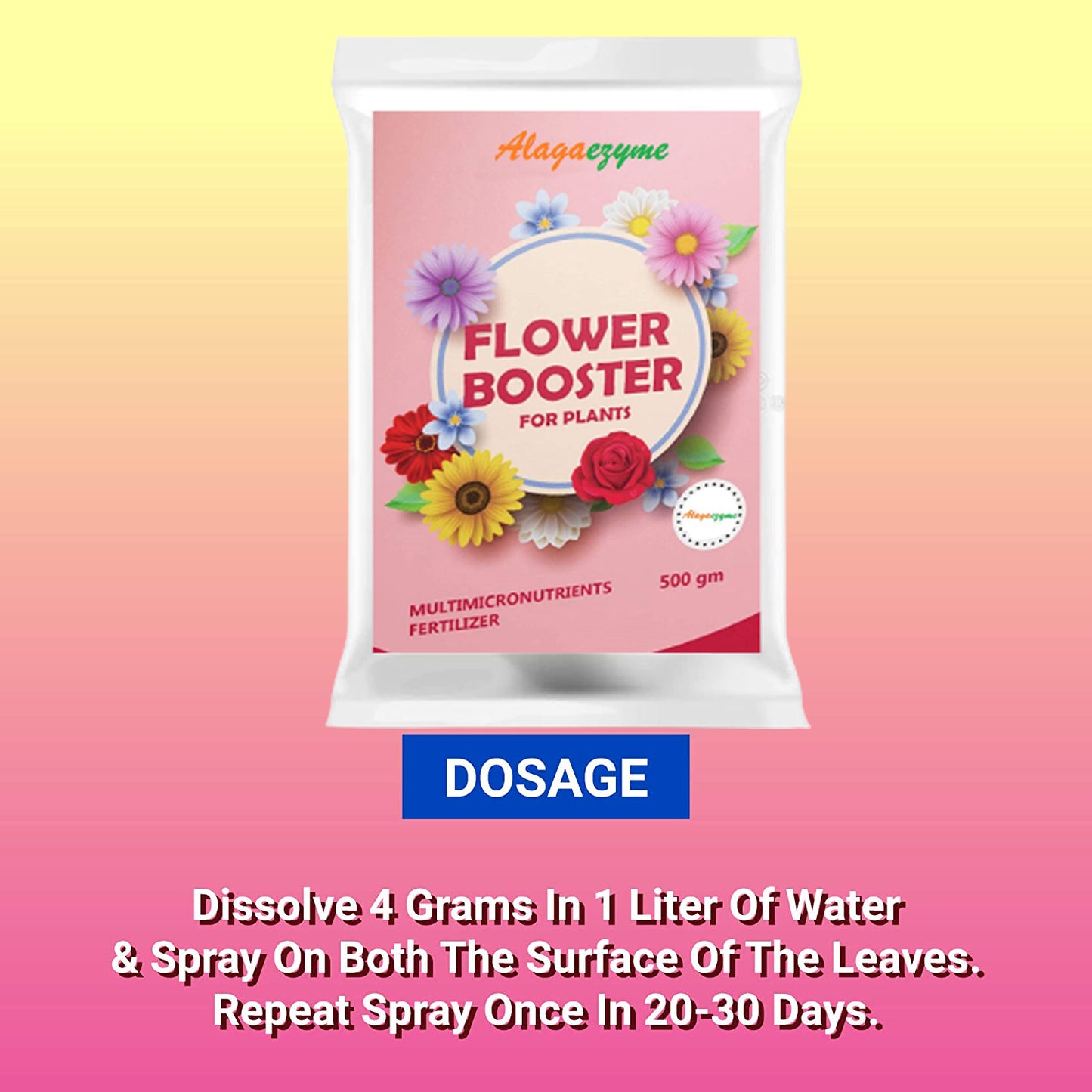 Alagaezyme Flower Booster Powder Fertilizer - Maximize Blooming Potential