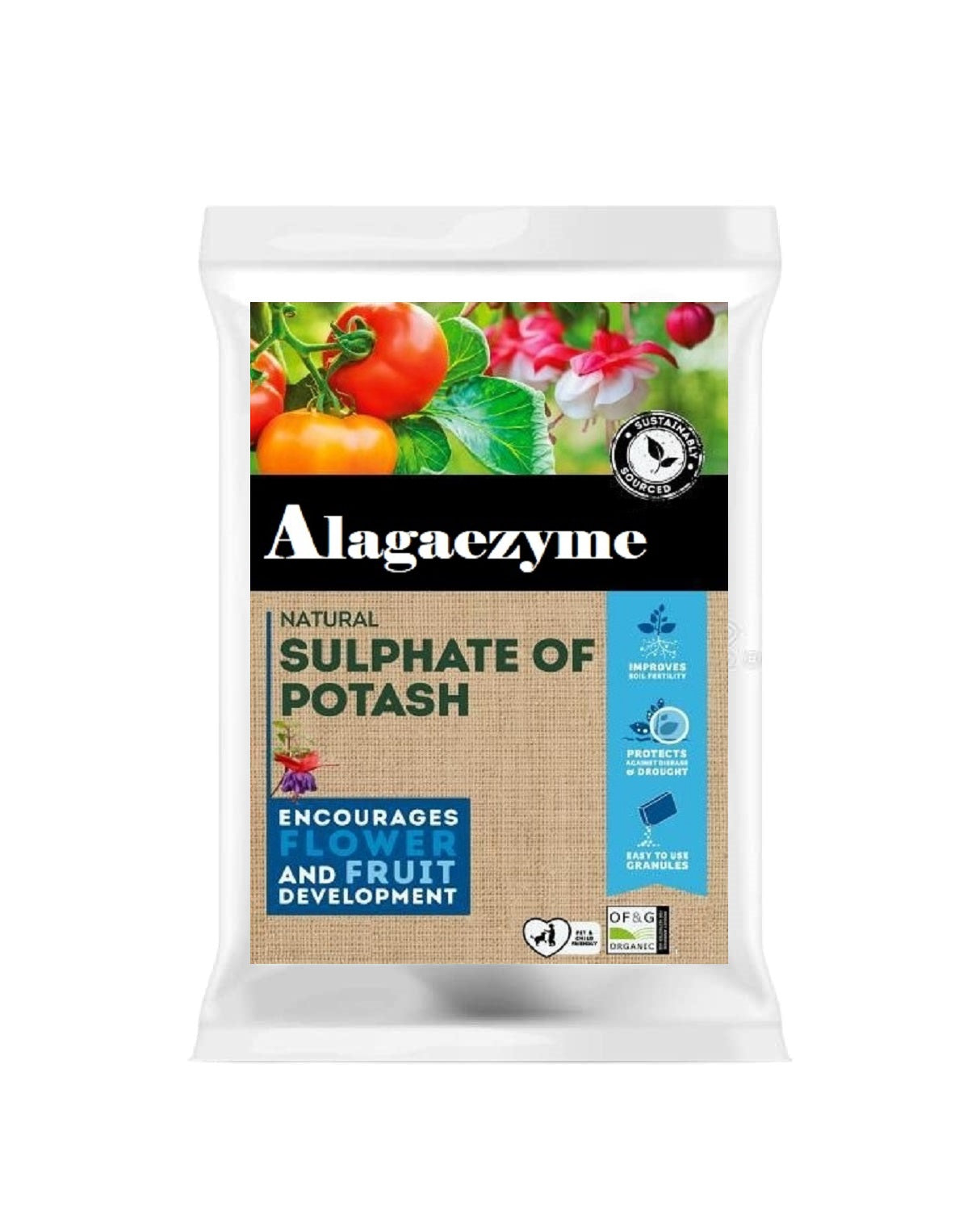 Organic Potash Fertilizer for Gardening (900g) – Boost Flowering & Fruit Growth Naturally