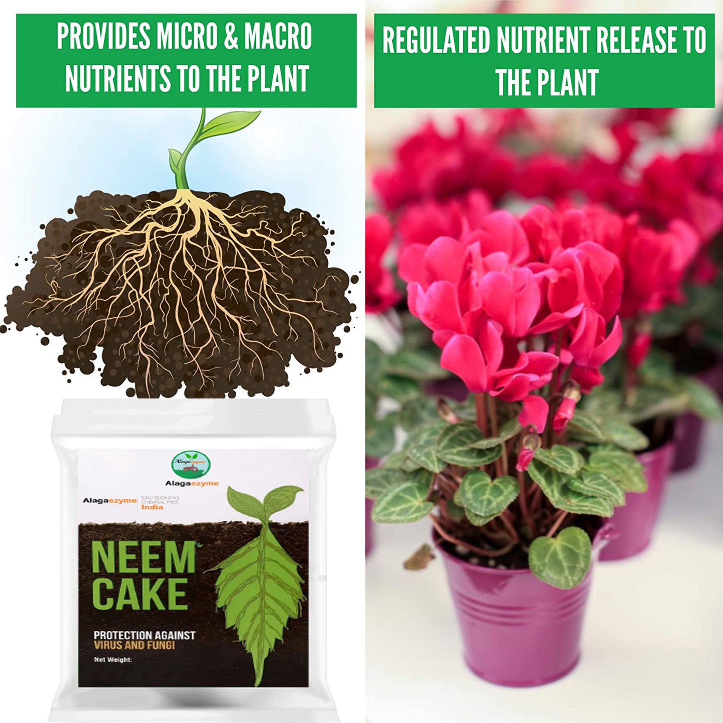 Neem Cake Powder (Neem khali) for Plants - 900 g