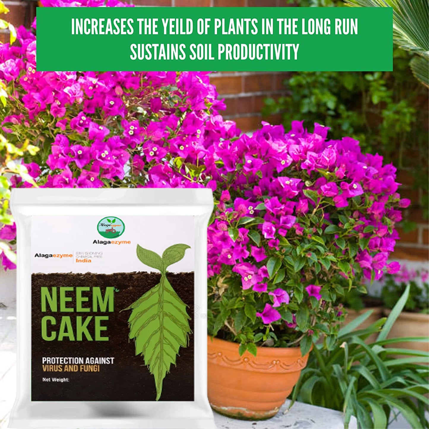 Neem Cake Powder (Neem khali) for Plants - 900 g